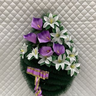 Венок из искусственных цветов 60 см